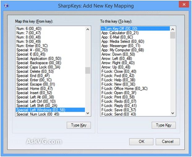 Key Mapping to deactivate Insert key in Sharp keys app
