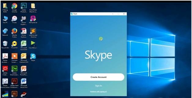 Skype app for windows