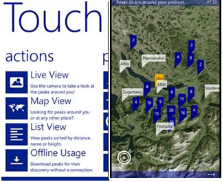 Touch Mountain App