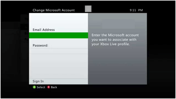 Microsft account login with Xbox