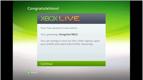 Xbox live account