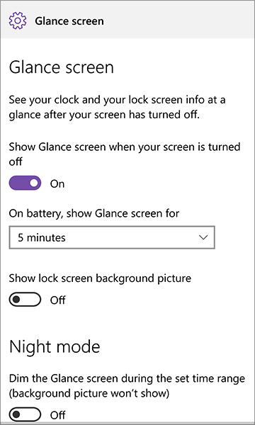 Windows Glance Screen
